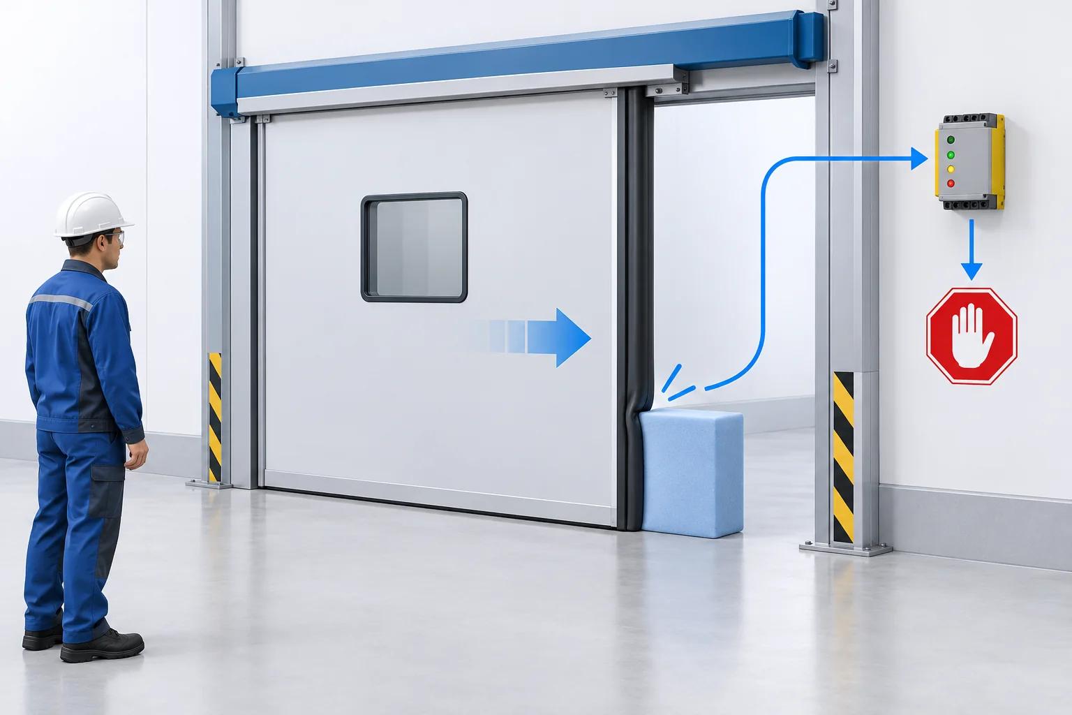 Concept illustration: powered doors & movable guards