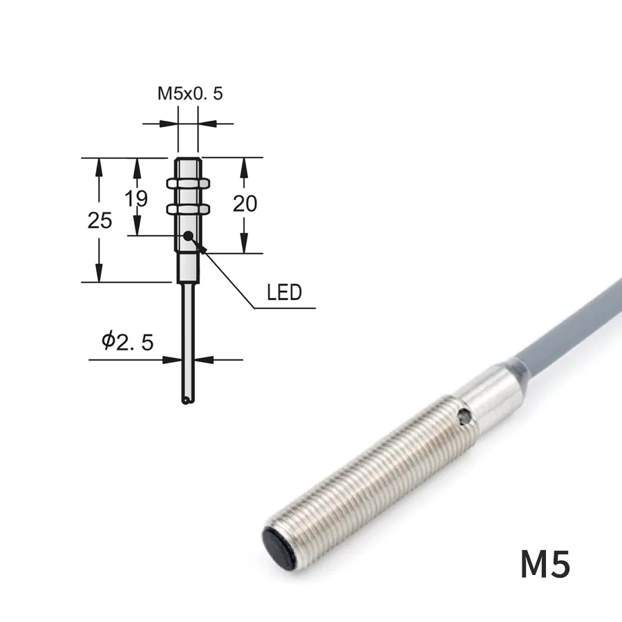 M5 / M6 Inductive Proximity Switch — high-precision metal detection sensor