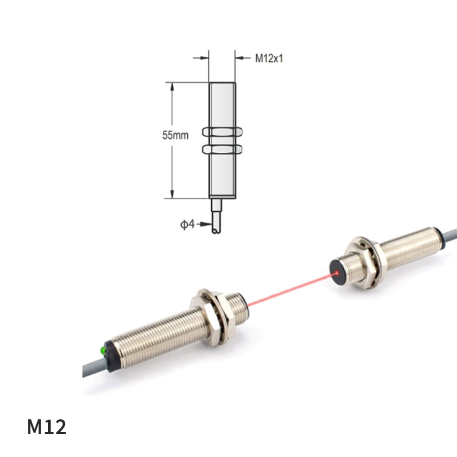 M12 laser photoelectric sensor