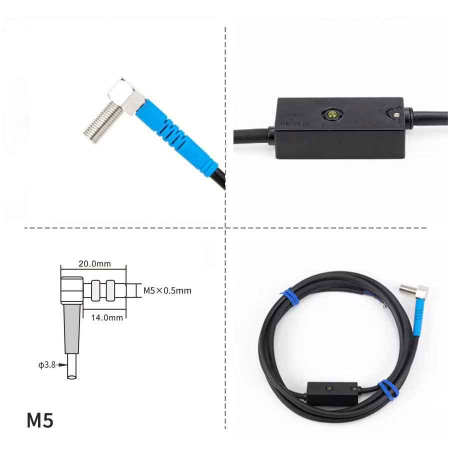 3-wire NPN/PNP laser sensor wiring