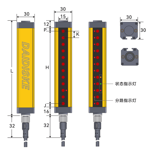 DCE presence sensing safety device