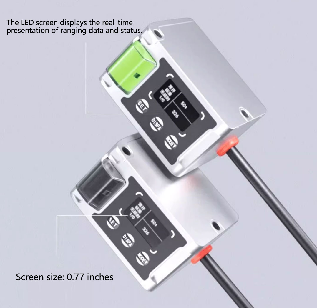 DAIDISIKE laser distance sensor digital display close-up