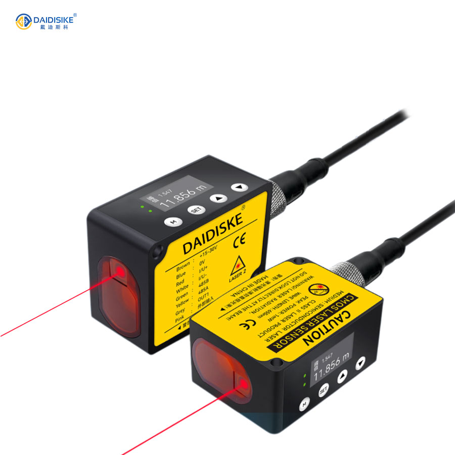 DDK laser distance sensor installed in an industrial field environment