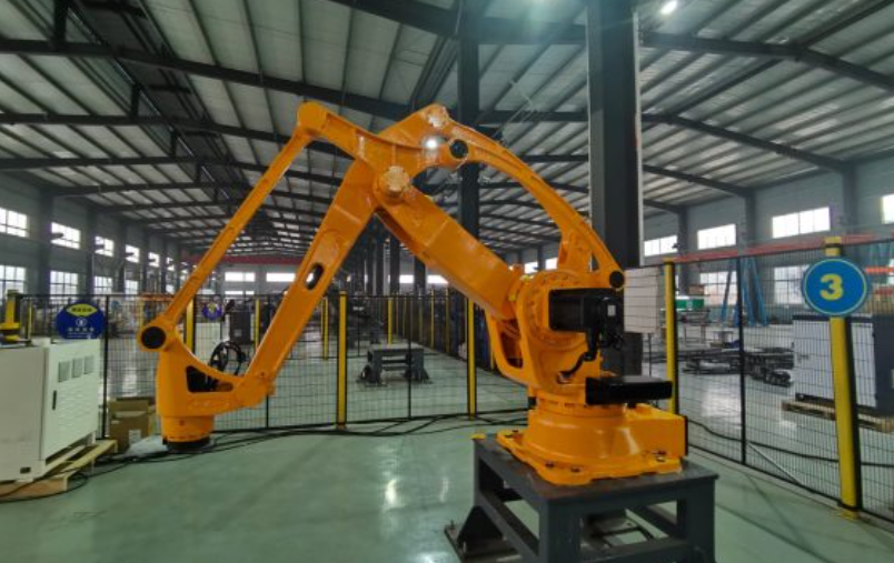 Automatic palletizing system for boxes