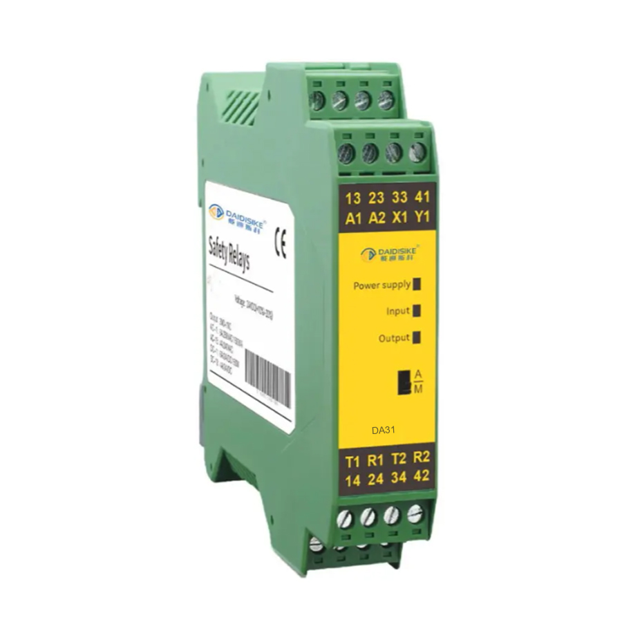 DAIDISIKE DA31 safety relay module — China OEM/ODM manufacturer and supplier, PL e / SIL 3, 3NO+1NC, 22.6 mm DIN