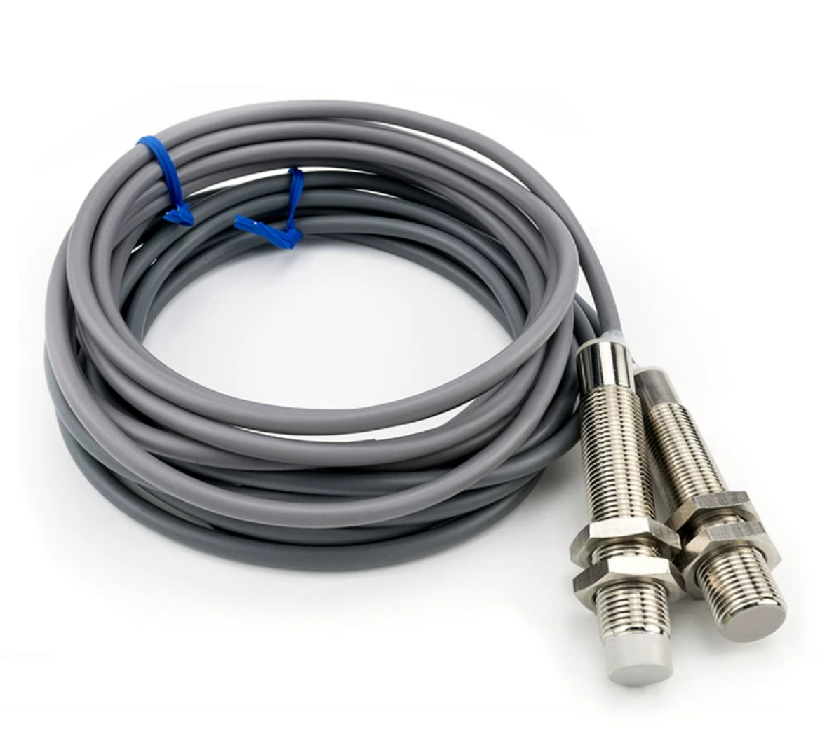 M12/M18/M30 nickel-plated metal capacitive proximity switches with 2 m cables