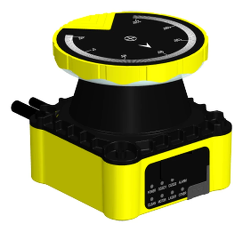 ST27 Type 3 safety laser scanner, yellow IP65 housing